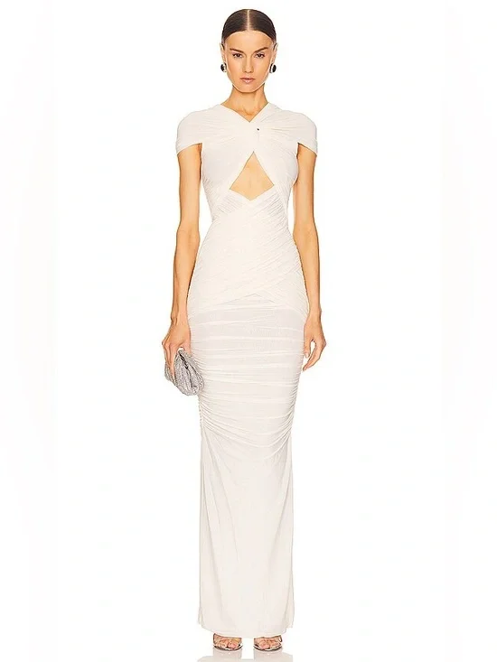 Ronny Kobo Nasha Dress in Ivory - Picture 1 of 6